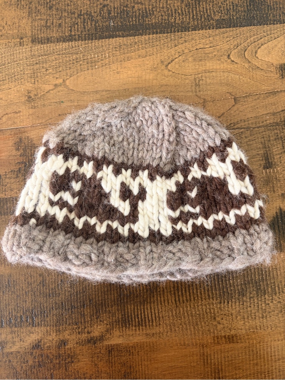 Cowichan style wool toque